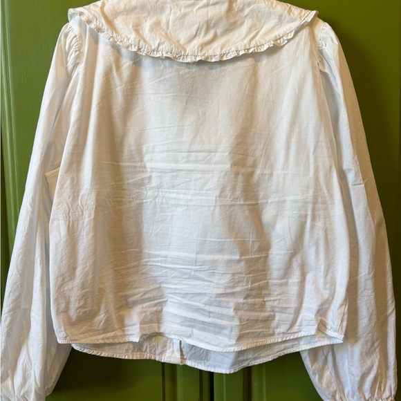 Anthropologie-Maeve White Blouse with Cherry Details - Picture 2 of 8